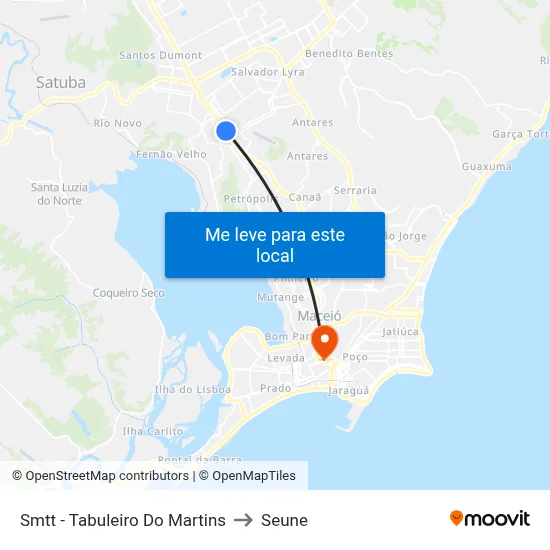 Smtt - Tabuleiro Do Martins to Seune map