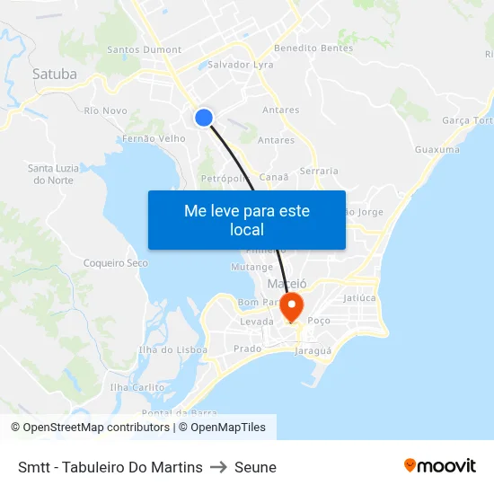 Smtt - Tabuleiro Do Martins to Seune map