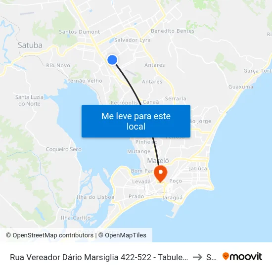 Rua Vereador Dário Marsiglia 422-522 - Tabuleiro Do Martins Maceió - Al 57081-020 Brasil to Seune map