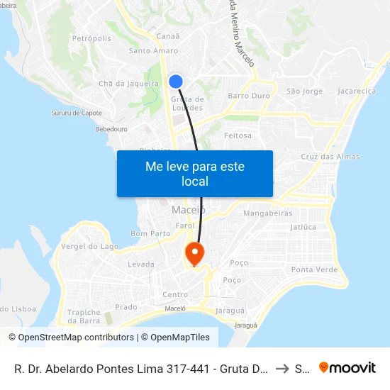 R. Dr. Abelardo Pontes Lima 317-441 - Gruta De Lourdes Maceió - Al 57052-695 Brasil to Seune map