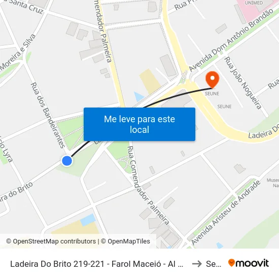 Ladeira Do Brito 219-221 - Farol Maceió - Al 57051-165 Brasil to Seune map