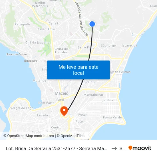 Lot. Brisa Da Serraria 2531-2577 - Serraria Maceió - Al 57046-840 República Federativa Do Brasil to Seune map