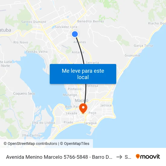 Avenida Menino Marcelo 5766-5848 - Barro Duro Maceió - Al 57081-385 Brasil to Seune map