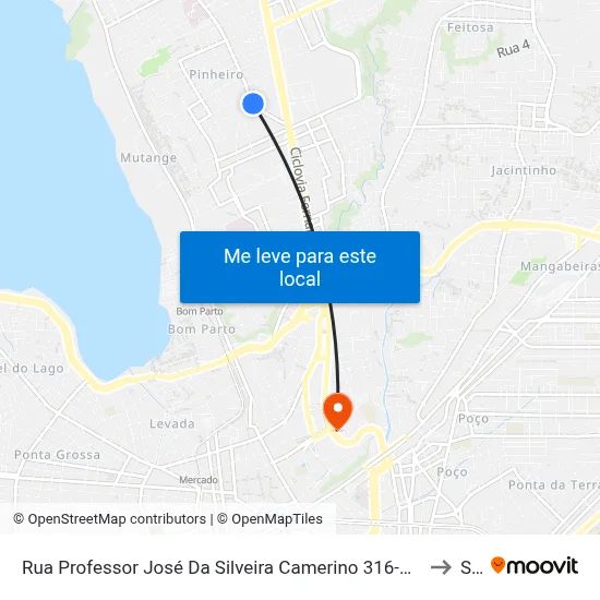 Rua Professor José Da Silveira Camerino 316-436 - Pinheiro Maceió - Al 57055-630 República Federativa Do Brasil to Seune map