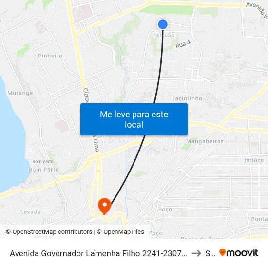 Avenida Governador Lamenha Filho 2241-2307 - Feitosa Maceió - Al 57043-600 República Federativa Do Brasil to Seune map