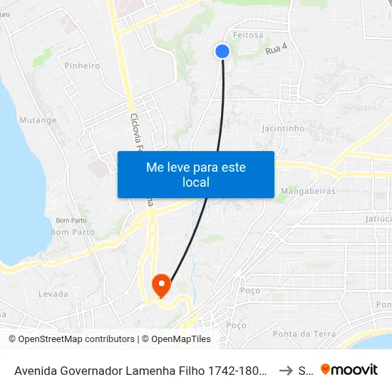 Avenida Governador Lamenha Filho 1742-1808 - ????? Maceió - Al República Federativa Do Brasil to Seune map