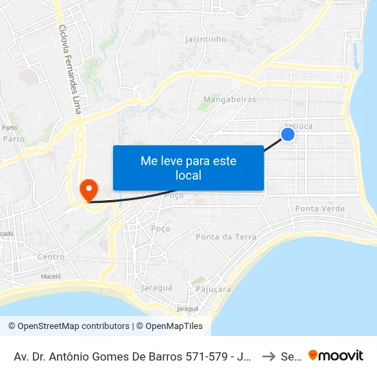 Av. Dr. Antônio Gomes De Barros 571-579 - Jatiúca Maceió - Al Brasil to Seune map