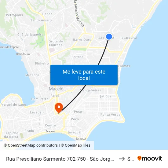 Rua Presciliano Sarmento 702-750 - São Jorge Maceió - Al República Federativa Do Brasil to Seune map