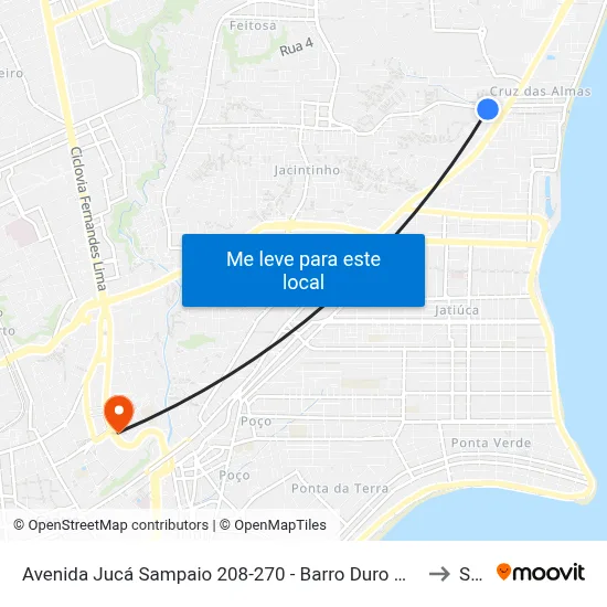Avenida Jucá Sampaio 208-270 - Barro Duro Maceió - Al República Federativa Do Brasil to Seune map