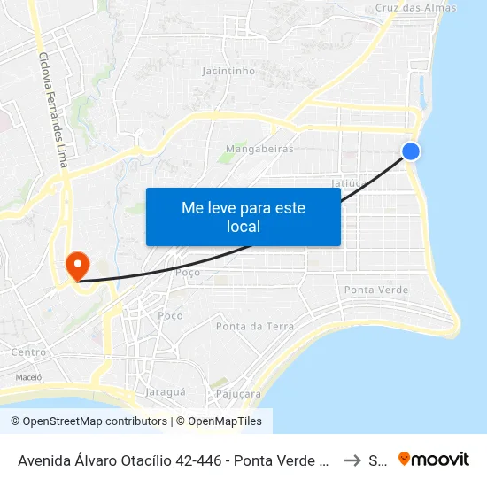 Avenida Álvaro Otacílio 42-446 - Ponta Verde Maceió - Al República Federativa Do Brasil to Seune map