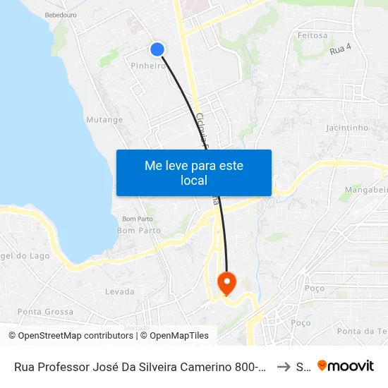 Rua Professor José Da Silveira Camerino 800-836 - Pinheiro Maceió - Al República Federativa Do Brasil to Seune map