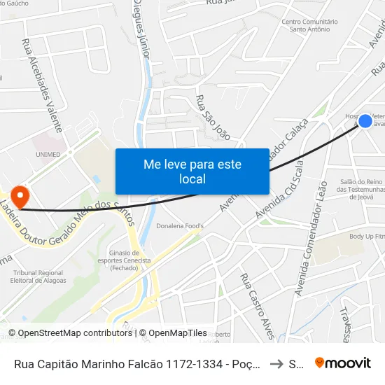 Rua Capitão Marinho Falcão 1172-1334 - Poço Maceió - Al 57025-260 Brasil to Seune map