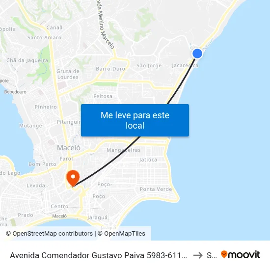 Avenida Comendador Gustavo Paiva 5983-6119 - Cruz Das Almas Maceió - Al República Federativa Do Brasil to Seune map