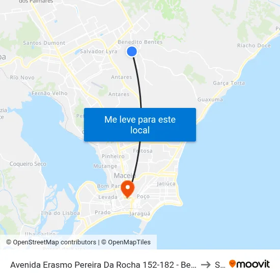 Avenida Erasmo Pereira Da Rocha 152-182 - Benedito Bentes Maceió - Al 57084-390 República Federativa Do Brasil to Seune map
