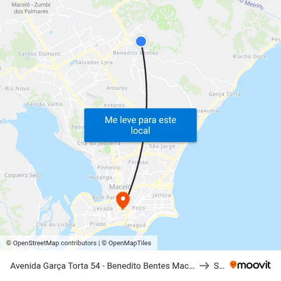 Avenida Garça Torta 54 - Benedito Bentes Maceió - Al 57084-615 República Federativa Do Brasil to Seune map