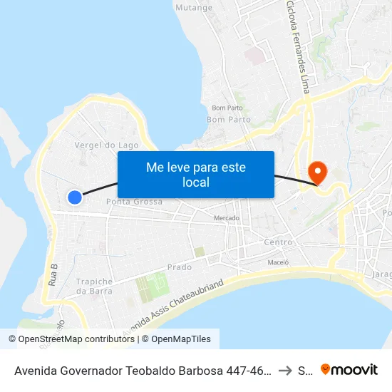 Avenida Governador Teobaldo Barbosa 447-461 - Vergel Do Lago Maceió - Al 57015-850 Brasil to Seune map