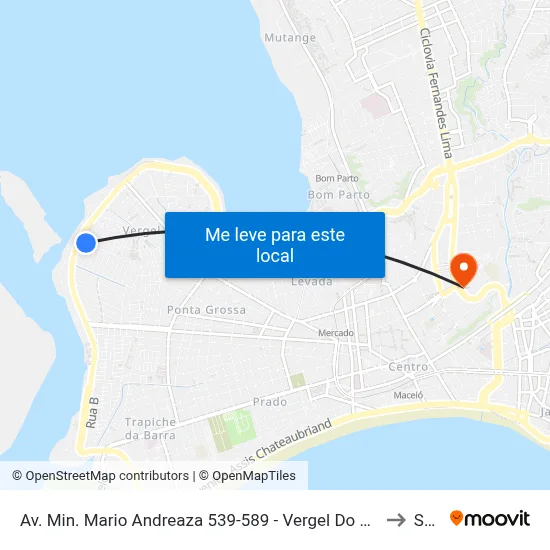 Av. Min. Mario Andreaza 539-589 - Vergel Do Lago Maceió - Al 57015-880 Brasil to Seune map