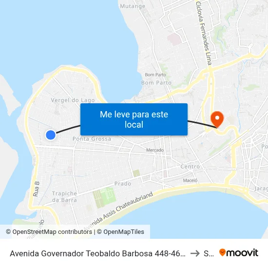 Avenida Governador Teobaldo Barbosa 448-462 - Vergel Do Lago Maceió - Al 57015-850 Brasil to Seune map