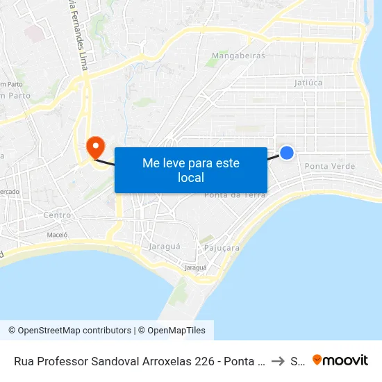 Rua Professor Sandoval Arroxelas 226 - Ponta Verde Maceió - Al República Federativa Do Brasil to Seune map