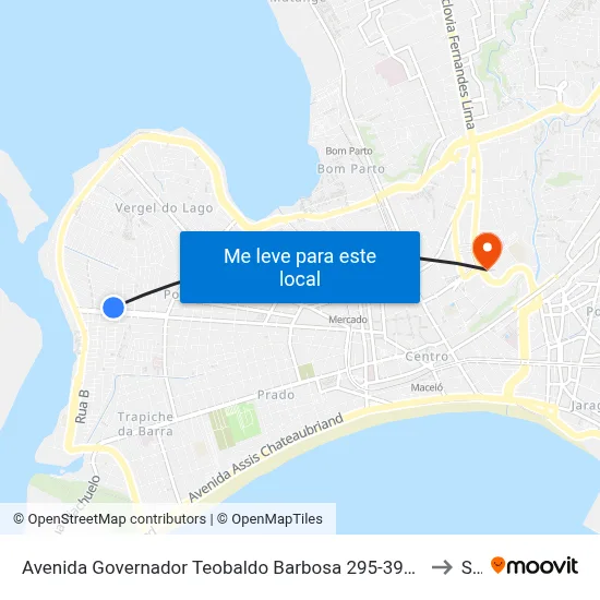 Avenida Governador Teobaldo Barbosa 295-399 - Vergel Do Lago Maceió - Al 57015-850 República Federativa Do Brasil to Seune map