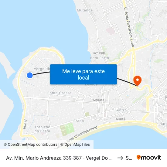 Av. Min. Mario Andreaza 339-387 - Vergel Do Lago Maceió - Al 57015-880 Brasil to Seune map