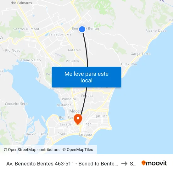 Av. Benedito Bentes 463-511 - Benedito Bentes Maceió - Al 57084-800 Brasil to Seune map