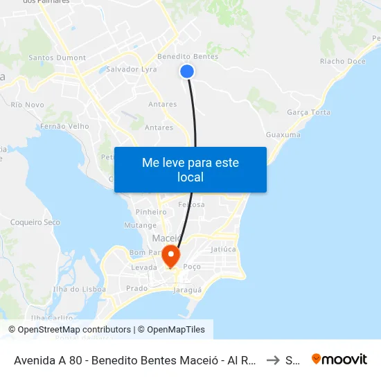 Avenida A 80 - Benedito Bentes Maceió - Al República Federativa Do Brasil to Seune map