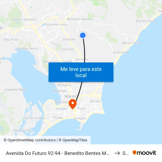 Avenida Do Futuro 92-94 - Benedito Bentes Maceió - Al República Federativa Do Brasil to Seune map