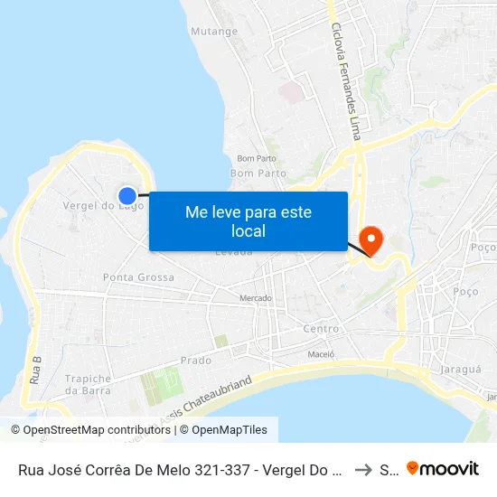 Rua José Corrêa De Melo 321-337 - Vergel Do Lago Maceió - Al 57015-390 República Federativa Do Brasil to Seune map