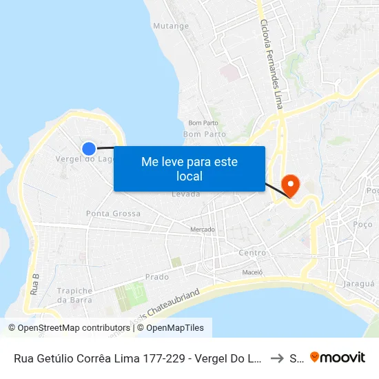 Rua Getúlio Corrêa Lima 177-229 - Vergel Do Lago Maceió - Al 57015-340 República Federativa Do Brasil to Seune map