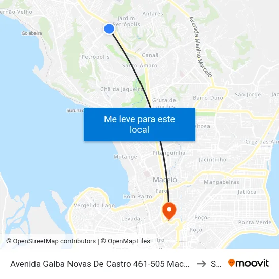 Avenida Galba Novas De Castro 461-505 Maceió - Al República Federativa Do Brasil to Seune map