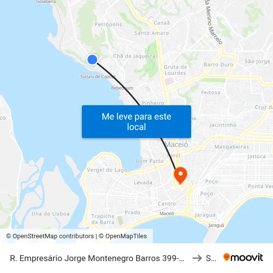 R. Empresário Jorge Montenegro Barros 399-481 - Santa Amelia Maceió - Al Brasil to Seune map