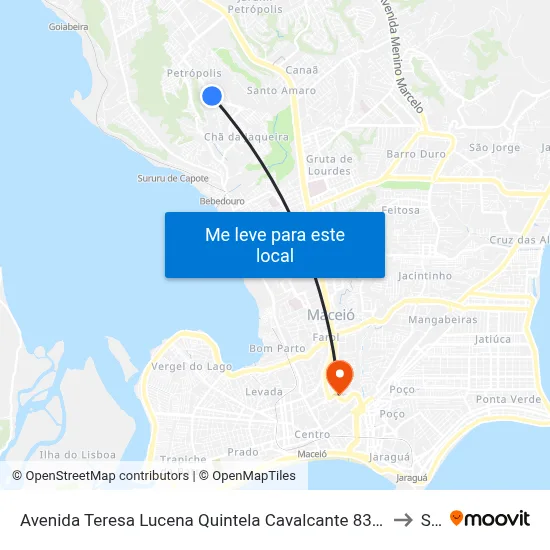 Avenida Teresa Lucena Quintela Cavalcante 832-894 - Petrópolis Maceió - Al República Federativa Do Brasil to Seune map
