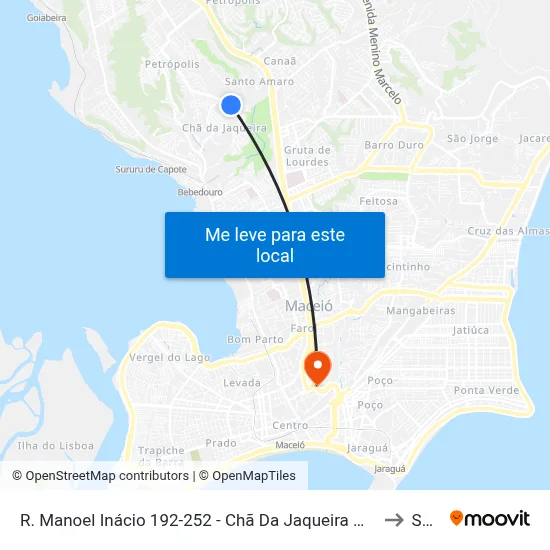 R. Manoel Inácio 192-252 - Chã Da Jaqueira Maceió - Al 57018-560 Brasil to Seune map