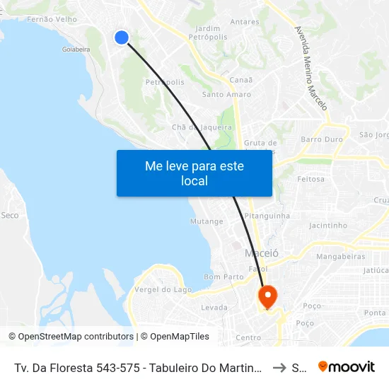 Tv. Da Floresta 543-575 - Tabuleiro Do Martins Maceió - Al 57060-080 Brasil to Seune map