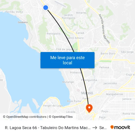 R. Lagoa Seca 66 - Tabuleiro Do Martins Maceió - Al Brasil to Seune map