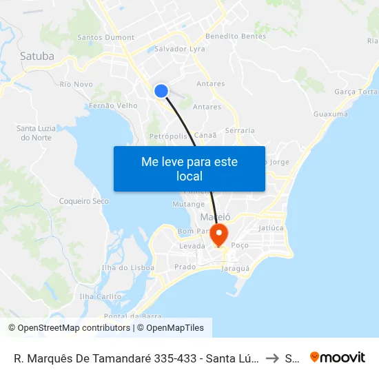 R. Marquês De Tamandaré 335-433 - Santa Lúcia Maceió - Al 57082-090 Brasil to Seune map