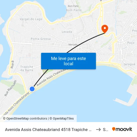 Avenida Assis Chateaubriand 4518 Trapiche Da Barra Maceió - Alagoas Brasil to Seune map