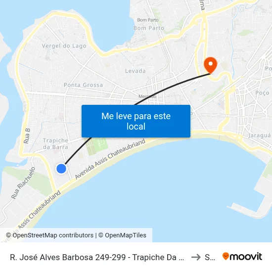 R. José Alves Barbosa 249-299 - Trapiche Da Barra Maceió - Al 57010-420 Brasil to Seune map