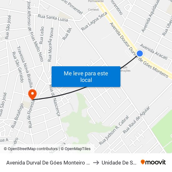 Avenida Durval De Góes Monteiro 8299-8445 - Tabuleiro Do Martins Maceió - Al Brasil to Unidade De Saúde Dr. Ib Gatto Falcão map