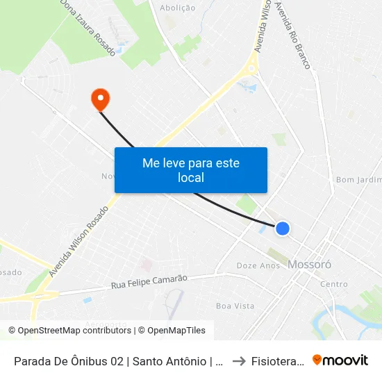 Parada De Ônibus 02 | Santo Antônio | Av. Doutor João Marcelino to Fisioterapia 3MA map