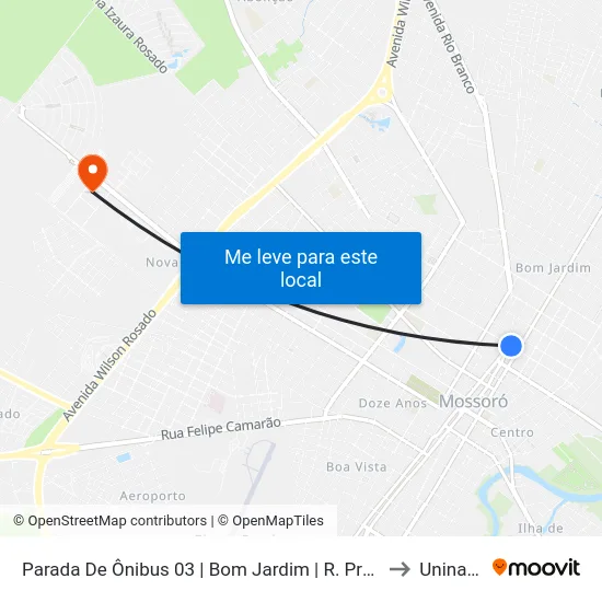 Parada De Ônibus 03 | Bom Jardim | R. Prudente De Morais to Uninassau map