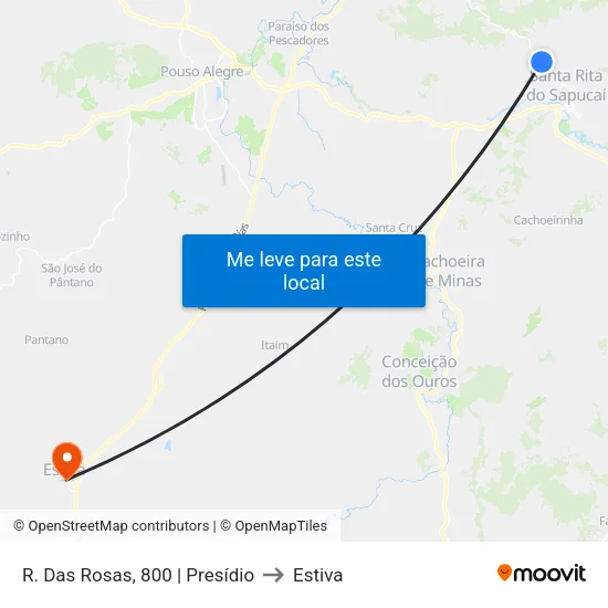 R. Das Rosas, 800 | Presídio to Estiva map