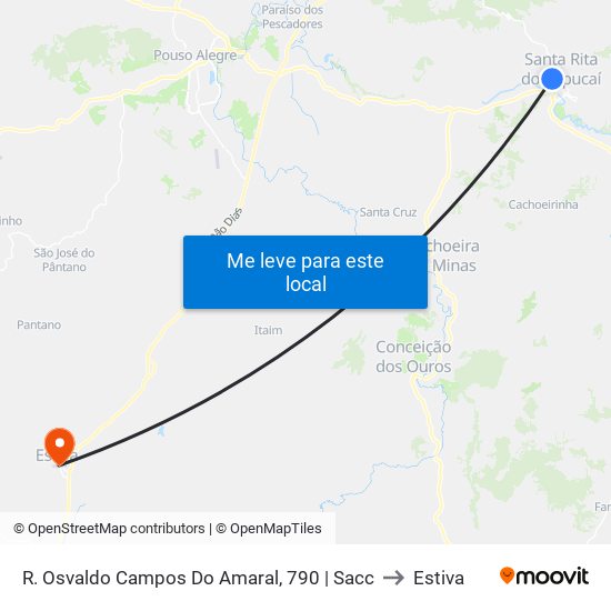 R. Osvaldo Campos Do Amaral, 790 | Sacc to Estiva map