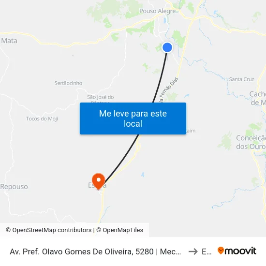 Av. Pref. Olavo Gomes De Oliveira, 5280 | Mecânica E Elétrica Chapolin – Sentido Bairro to Estiva map