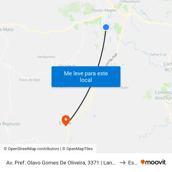 Av. Pref. Olavo Gomes De Oliveira, 3371 | Lanchonete Nosso Ponto to Estiva map