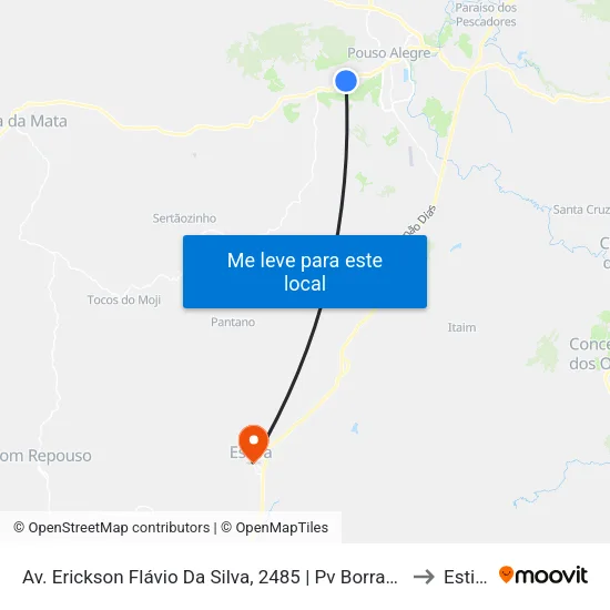 Av. Erickson Flávio Da Silva, 2485 | Pv Borracharia to Estiva map