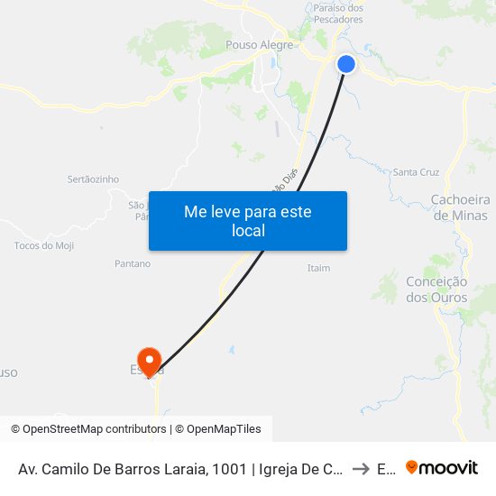 Av. Camilo De Barros Laraia, 1001 | Igreja De Cristo Pentecostal No Brasil – Sentido Centro to Estiva map