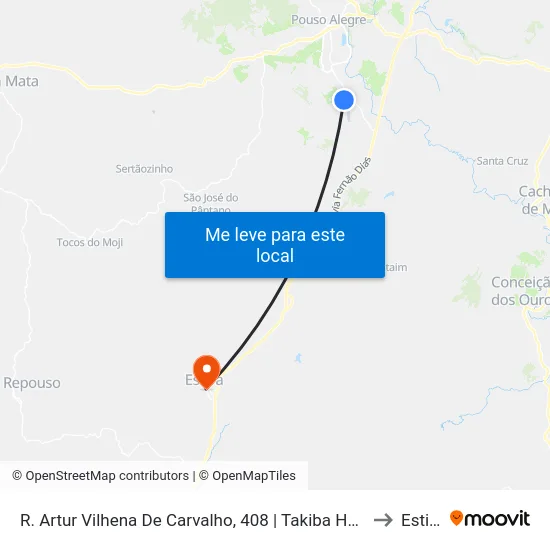 R. Artur Vilhena De Carvalho, 408 | Takiba Hortifruti to Estiva map