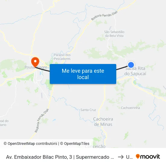 Av. Embaixador Bilac Pinto, 3 | Supermercado Preço Menor to Una map